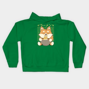 Kawaii Ramen Shiba Kids Hoodie